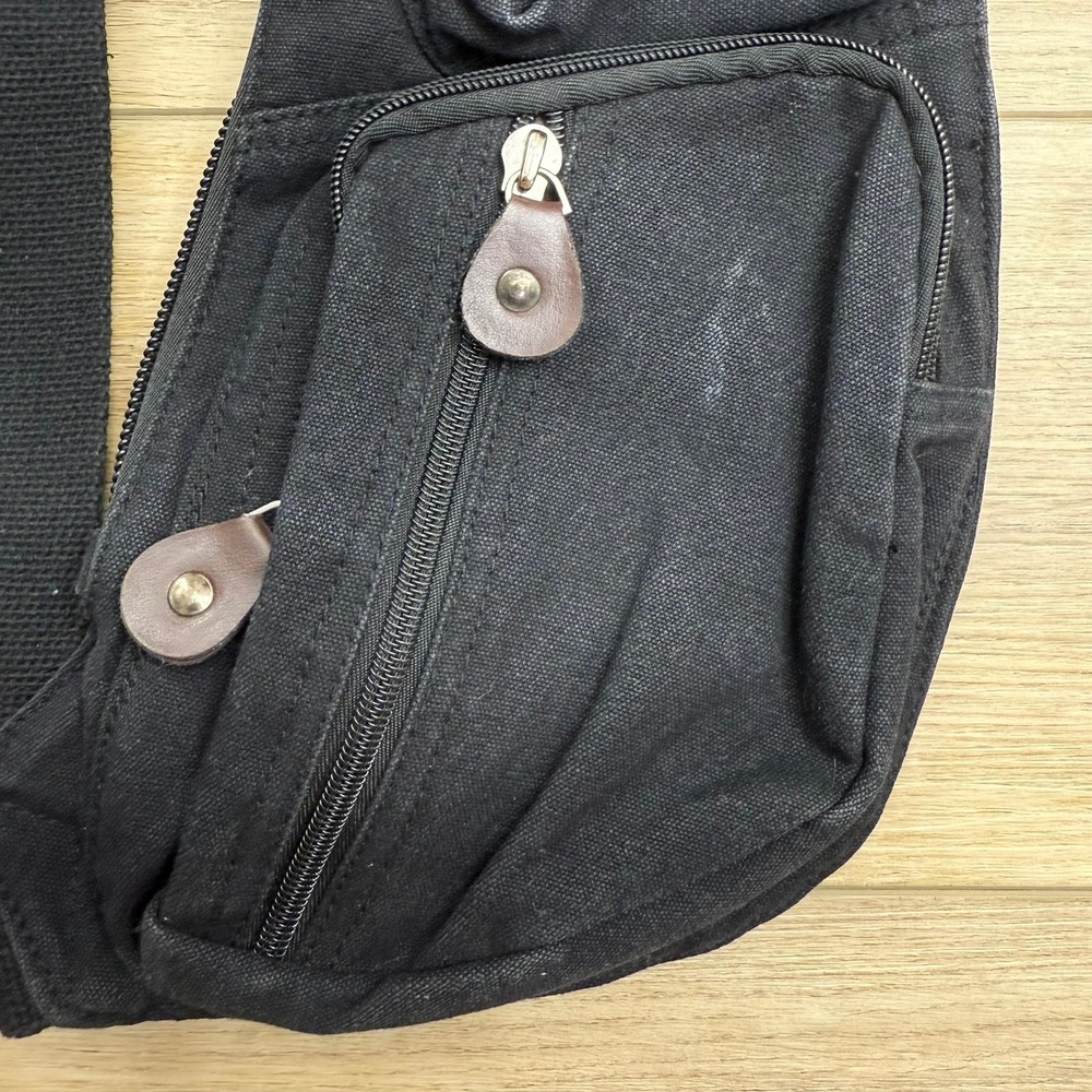 Rothco Canvas Sling Bag Crossbody Shoulder Backpack Travel Daypack Tactical - Picture 5 of 11